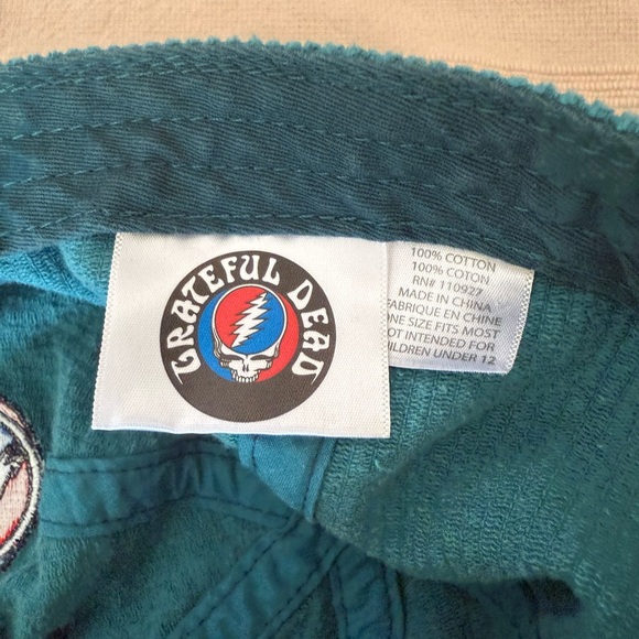Grateful Dead Teal Hat with Iconic Skull Emblem - Picture 4 of 4